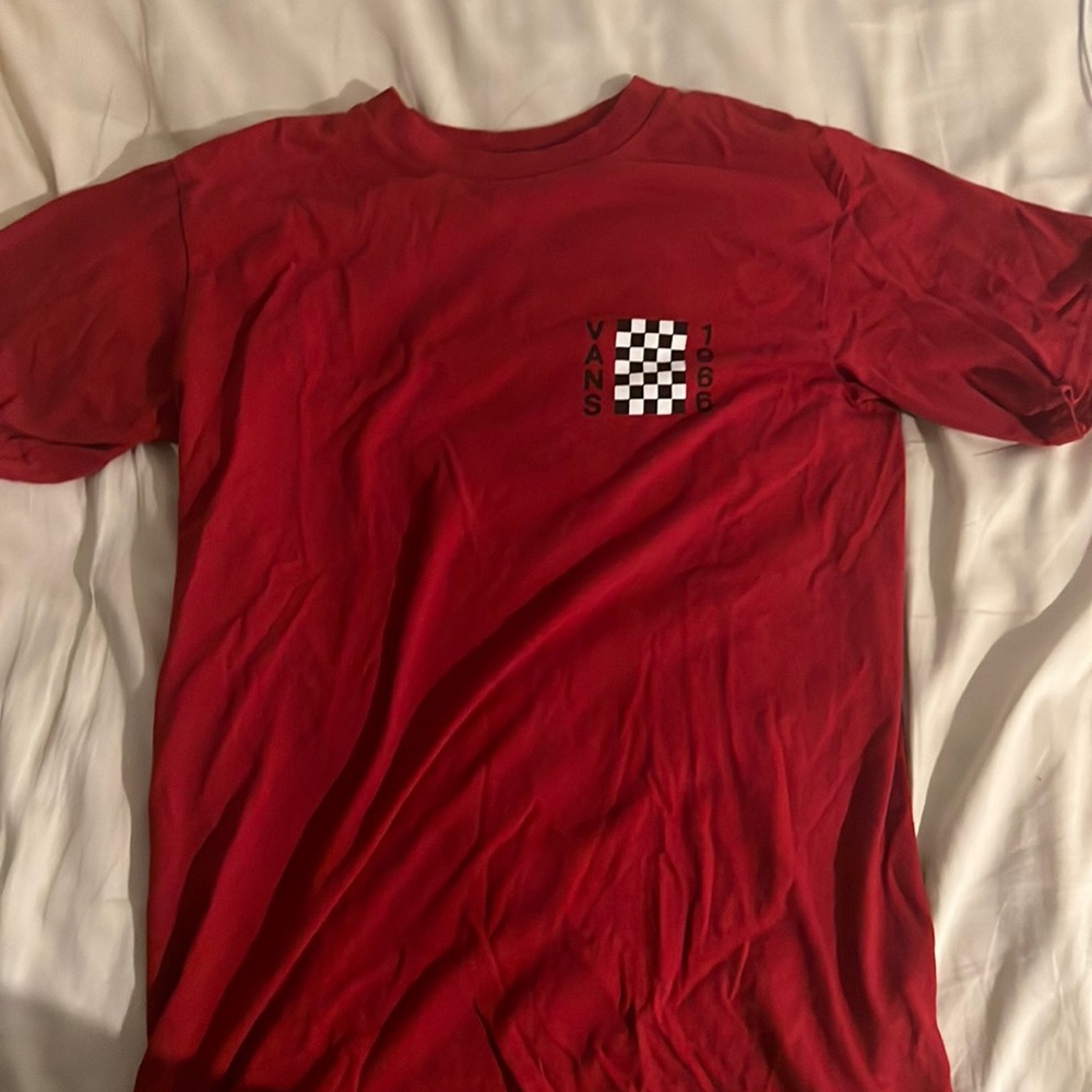Red Vans Checkered T-Shirt